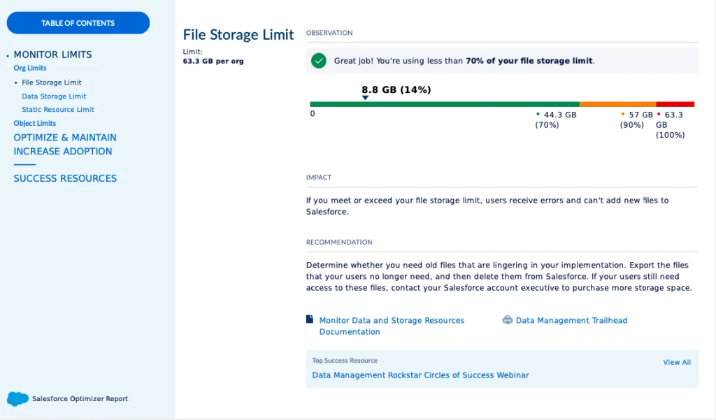 file storage limit