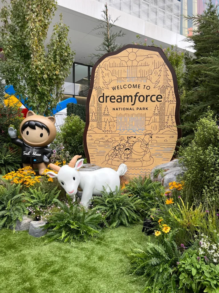 Dreamforce Park Map Welcome Sign