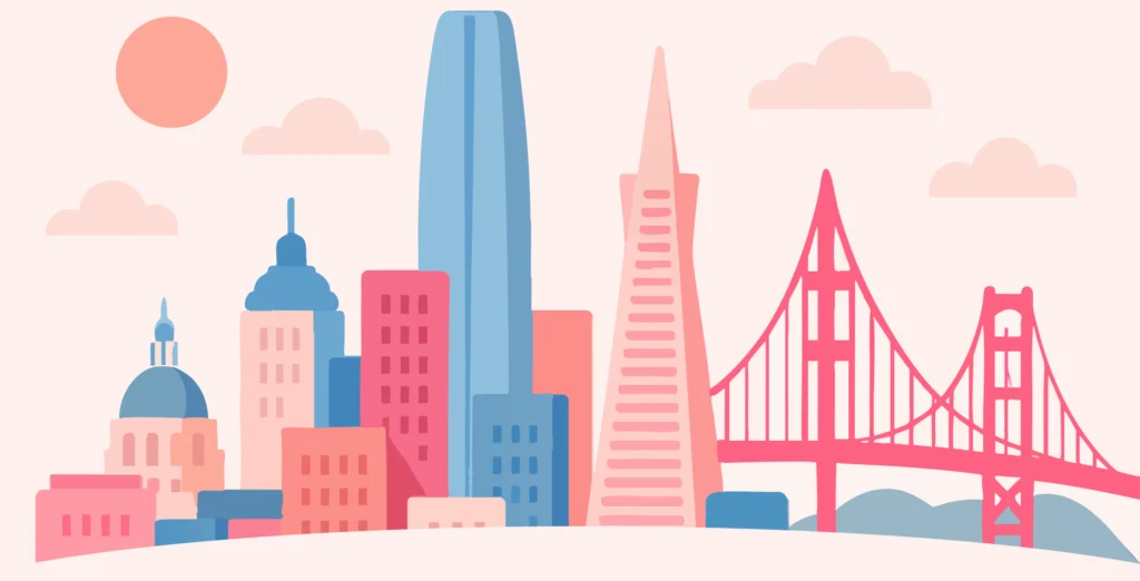 Stylized San Francisco Skyline