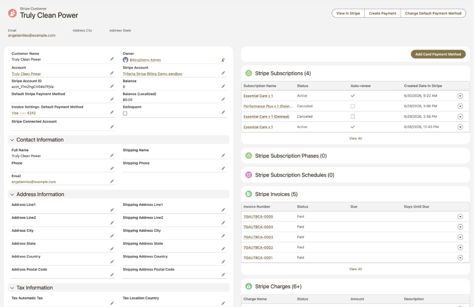 stripe for salesforce