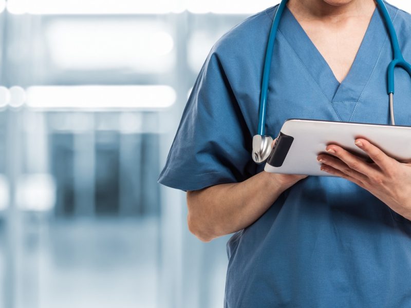 Healthcare And Medicine. Doctor using a digital tablet Healthcare And Medicine. Doctor using a digital tablet